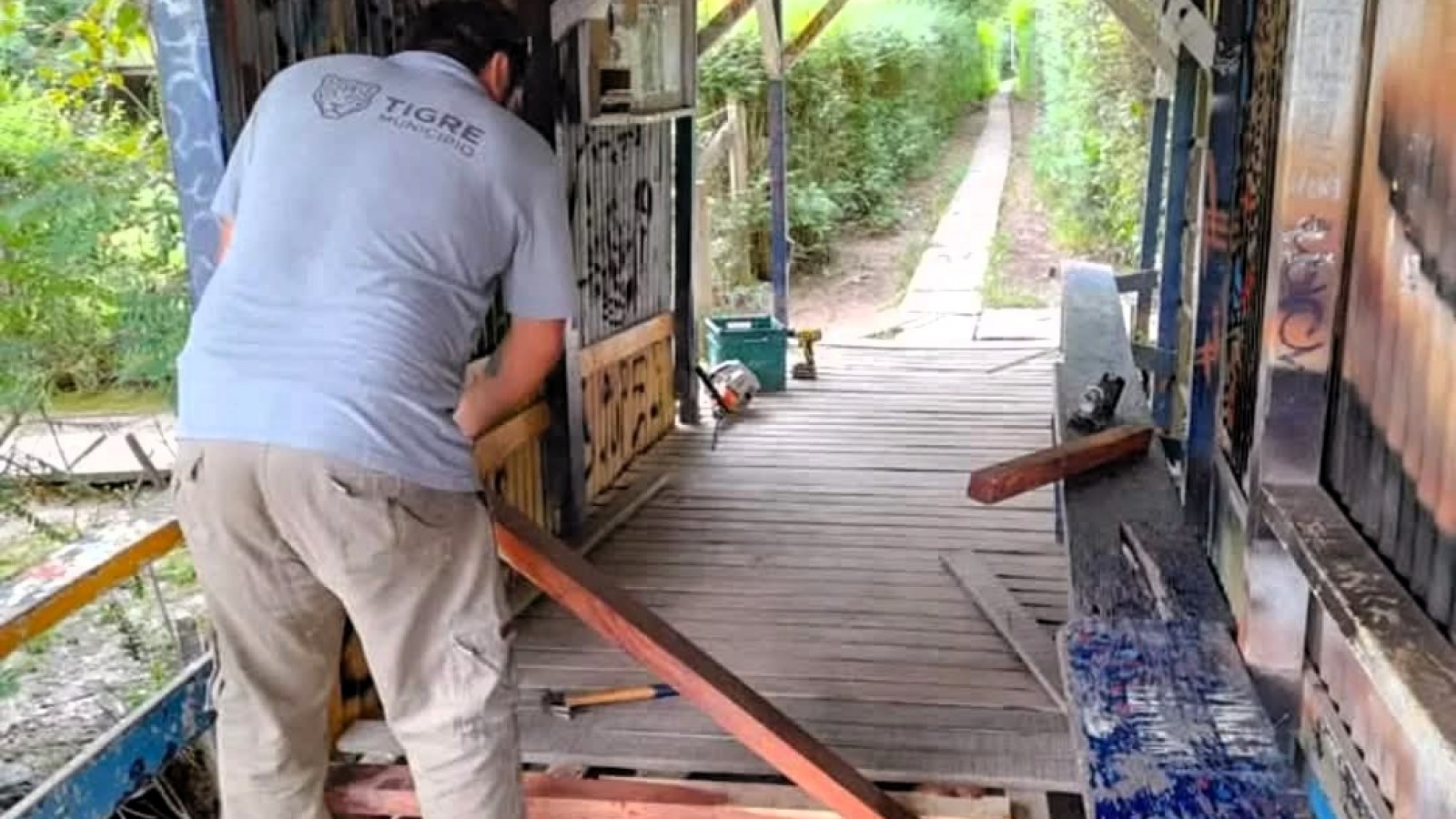 El Municipio de Tigre realizó labores de mantenimiento en el territorio del Delta